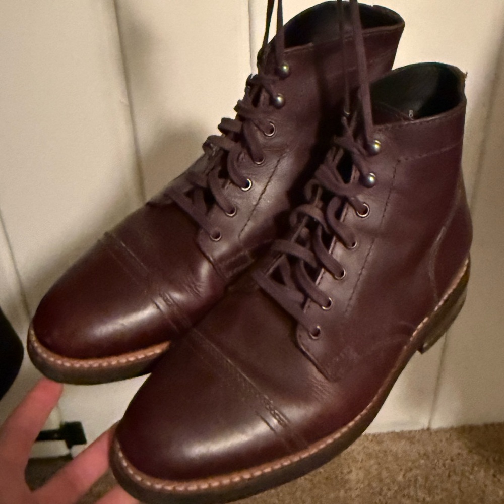 Thursday Boot Company Dark burgundy Leather Boots
